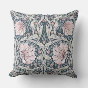 pink pimpernel,William Morris,timeless design  Cushion
