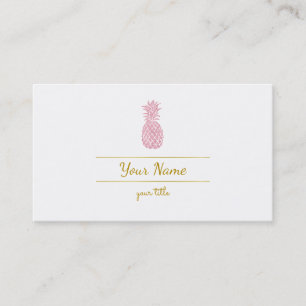 pink pineapple business card
