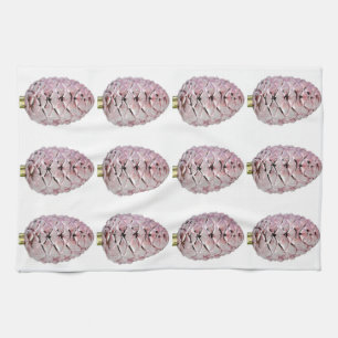 Pink Pinecones Kitchen Towel