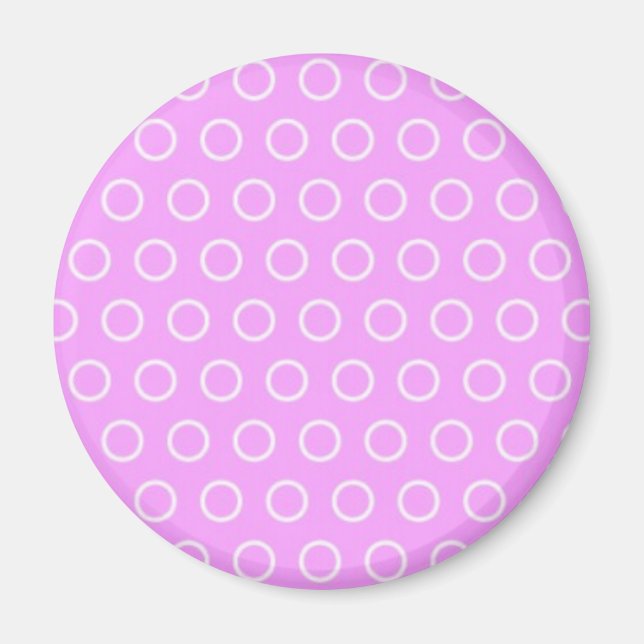 Pink pink dots dots magnet (Front)