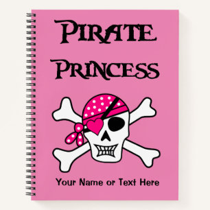 Pink Pirate Princess Notebook