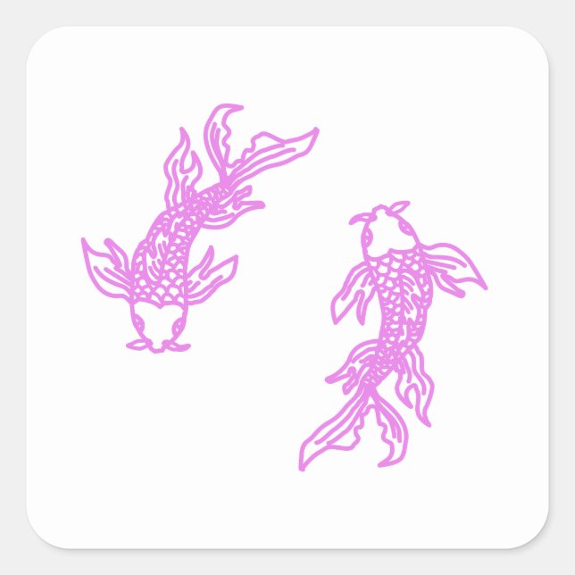 Pink Pisces Softwave Sticker – Gentle Twin‑Fish  (Front)