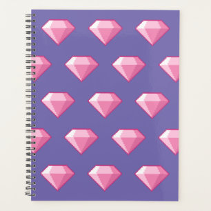 Pink Pixel Diamond Planner