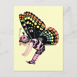 Pink Pixie Fairy Postcard