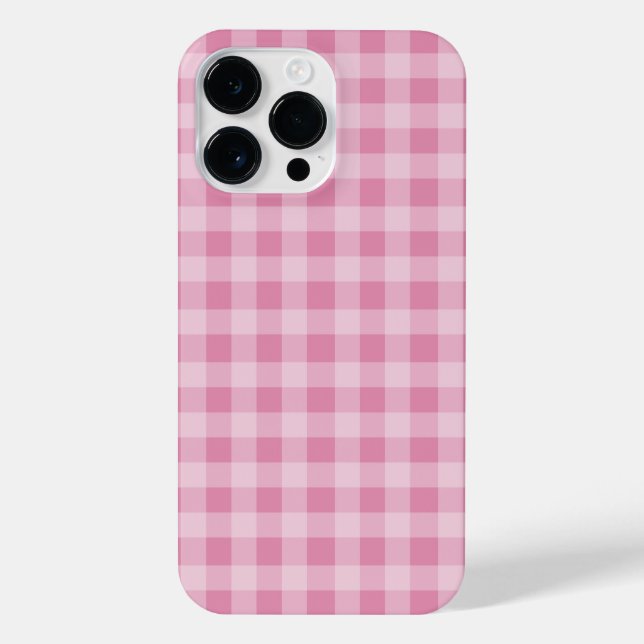 Pink Plaid Cellphone Case (Back)