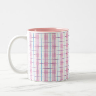 Pink Plaid Coffee Mug