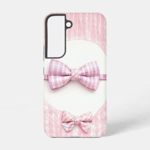 Pink Plaid - Cute Bow Tie Phone Case