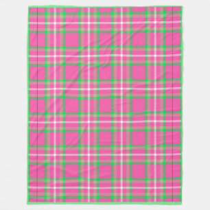Pink Plaid Fleece Blanket