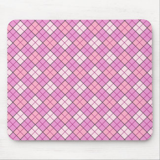 Pink Plaid Mousepad