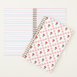 Pink plaid notebook