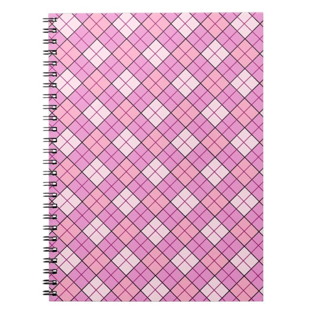 Pink Plaid Notebook (Front)