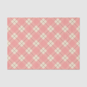 Pink Plaid Tissue Paper