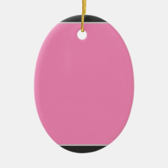 Pink plain solid colour custom throw pillow classi ceramic ornament (Front)