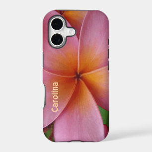 Pink Plumeria Flower Personalised iphone 5 Cover