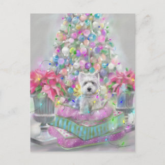 Pink Poinsettias Postcard