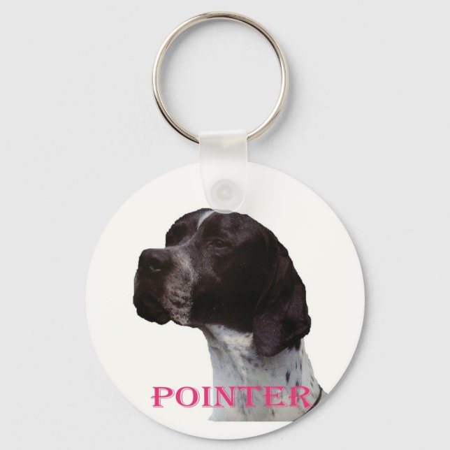 Pink pointer keychain (Front)