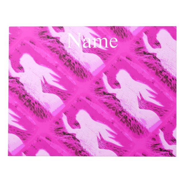 Pink pointing mermaids Thunder_Cove Notepad (Front)