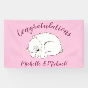 Pink Polar Bear Banner