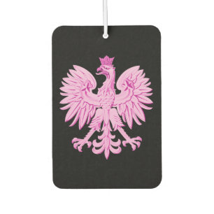Pink Polish eagle  car magnet Air Freshener