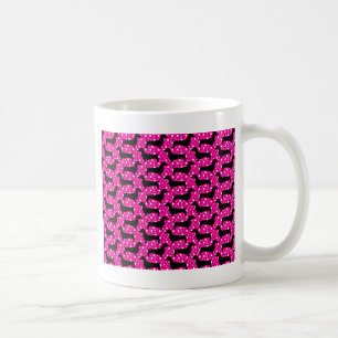 Pink Polka Dachshunds Coffee Mug