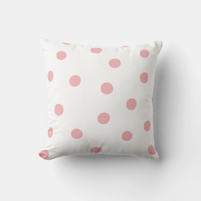 Pink Polka Delight Cushion (Front)