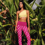 Pink Polka Dot Capri Leggings<br><div class="desc">Pink polka dot capri leggings</div>