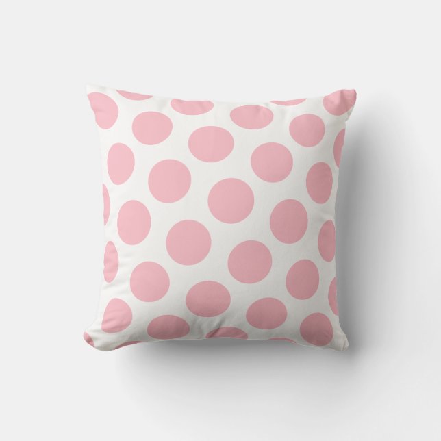 Pink Polka Dot Cushion (Front)