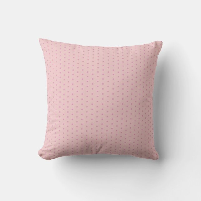 Pink polka dot  cushion (Front)