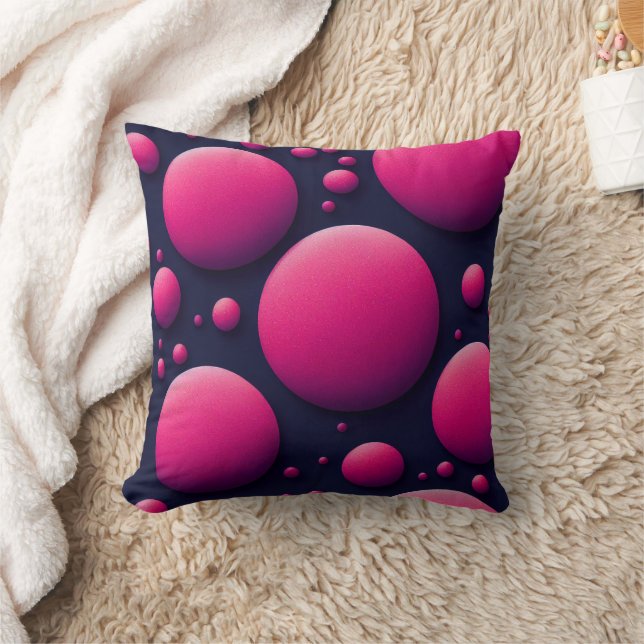 Pink Polka Dot Dream Cushion (Blanket)