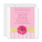 Pink Polka Dot Gerber Daisy Baby Shower Invitation