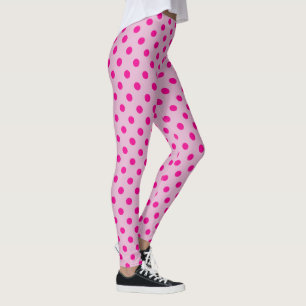 Pink Polka Dot Leggings