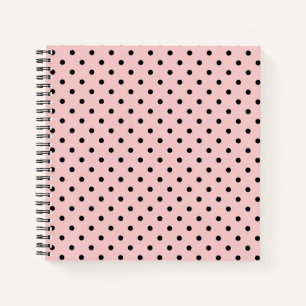 Pink, polka dot notebook