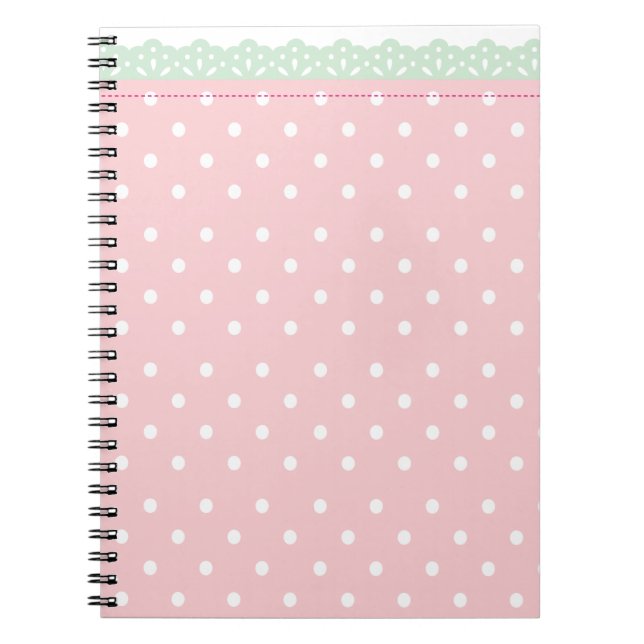 Pink Polka-Dot Notebook Journal (Front)