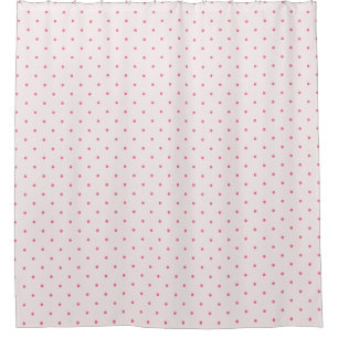 Pink Polka Dot Shower Curtain