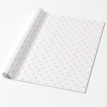 Pink polka dot wrapping paper