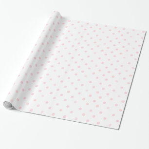 Pink polka dot wrapping paper