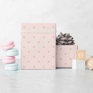 Pink Polka Dots Baby Shower Wrapping Paper