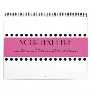 Pink Polka Dots Calendar