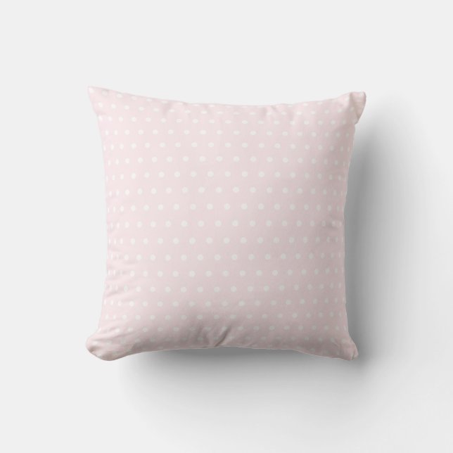 Pink Polka Dots Cushion (Front)