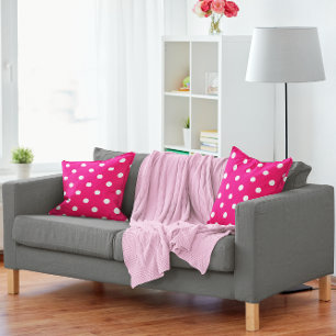 Pink Polka Dots Cushion