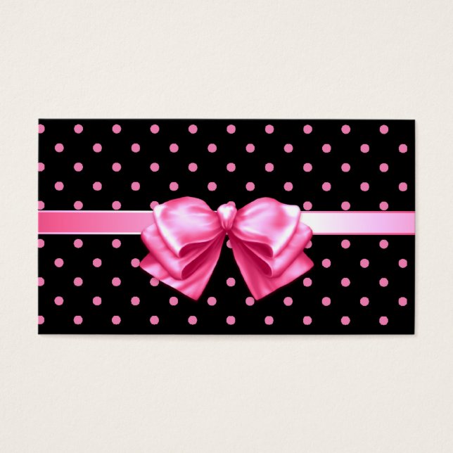 Pink Polka Dots Gift Tag (Front)