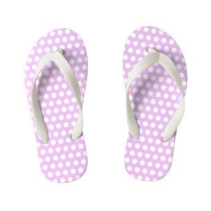 Pink Polka Dots Kid's Thongs
