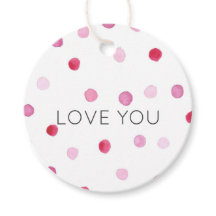 Pink Polka Dots LOVE YOU Sweet Valentine Fun Gift