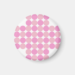 Pink Polka Dots Magnet