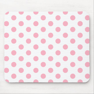 Pink Polka Dots Mouse Pad