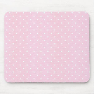 Pink Polka Dots Mouse Pad