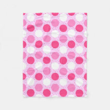 Pink polka dots pattern