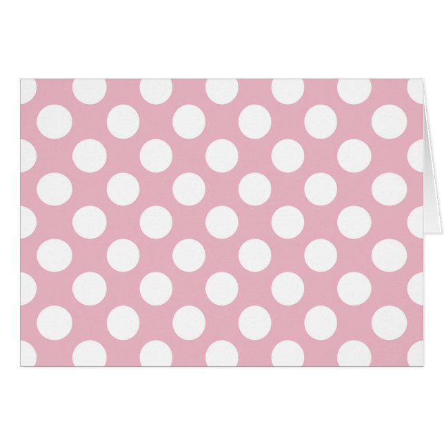 Pink Polka Dots, Polka Dot Pattern, Dots, Dotted (Front Horizontal)
