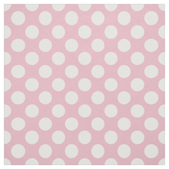 Pink Polka Dots, Polka Dot Pattern, Dots, Dotted Fabric (Swatch)