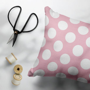 Pink Polka Dots, Polka Dot Pattern, Dots, Dotted Pillowcase